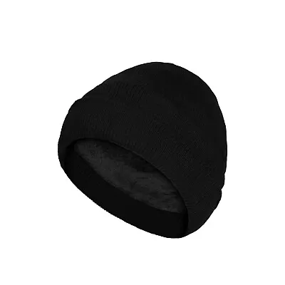 Men's Winter Knit Beanie Hats Soft Cotton Beanie Fleece Lined Ski Hats Warm Gift • $11.69