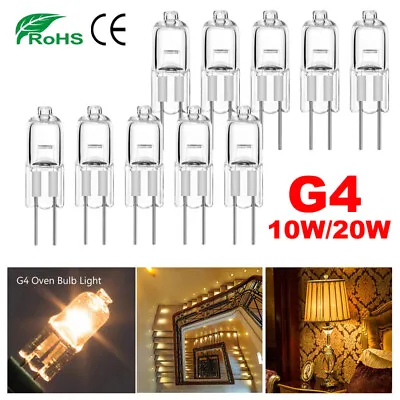 £3.35 • Buy 1/10pcs G4 Halogen Bulbs 10W 20W Clear Capsule Replaced Lamps 12V Warm White