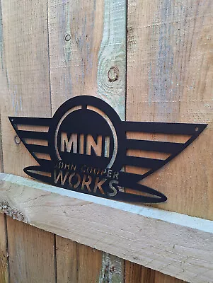 Replica MINI John Cooper Works Badge Car Metal Sign For The Home Metal Art • £24.95