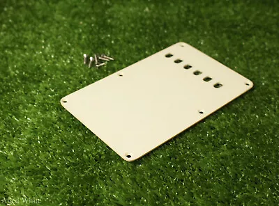 Vintage Style Tremolo Cover Back Plate For Fender Strat - Aged White 1 Ply 1.4mm • $15.95