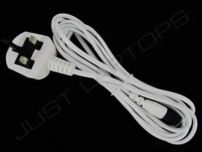 New 3M 3 Metre C7 2-Pin Mains Lead Power Cable Cord Wire Lead UK Plug White • £6.99