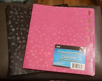 Jot Durable Poly Organizer File Classeur 8 Pocket Folder • $8.50