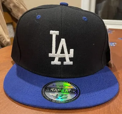 Los Angeles Dodgers Black SnapBack Baseball Cap Hat Gorra Blue Bill White LA New • $17.99