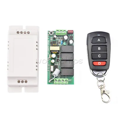 AC220V 433MHz Wireless RF Remote Control Relay Switch 4 Channel Receiver Board • $11.97