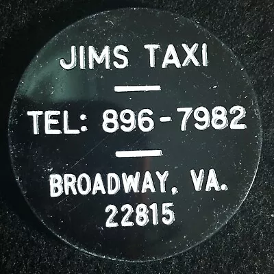 $8.99 • Buy Broadway, VA Jims Taxi Plastic G/F 10c On A Taxi Ride Token 37mm C1970's Scarce 
