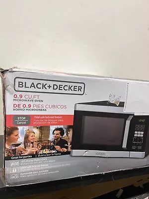 Black+decker 0.9 Cu Ft 900w Microwave Oven - Stainless Steel - New (tt) • $99.95