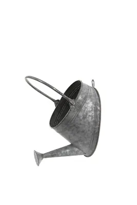 Galvanised Zinc Watering Can Hanging Wall Planter Pot | Outdoor Garden Metal • £25.99