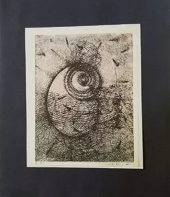 Max Ernst  Homage To Rimbaud   Mounted Offset Lithograph 8 X10  1973 PlateSigned • $39