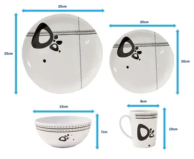 Leisurewize Abstract Individual OR Set Of 2 OR Set Of 4 Melamine Bowl PlateMug • £7.50