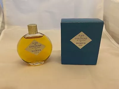 Vtg WORTH Je Reviens Edc Paris 2-1/4 Fl. Oz. Marked LALIQUE French Bottle W/box • $60