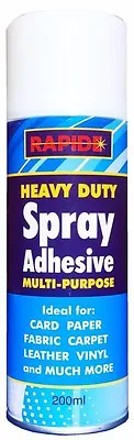 New 200ml Spray Adhesive Heavy Duty Spray Glue Ideal For Card Paper Fabric UK SL • £4.95