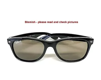 Ray-Ban RB 2132 901/58 New Wayfarer Sunglasses Polished Black 55mm - READ • $60