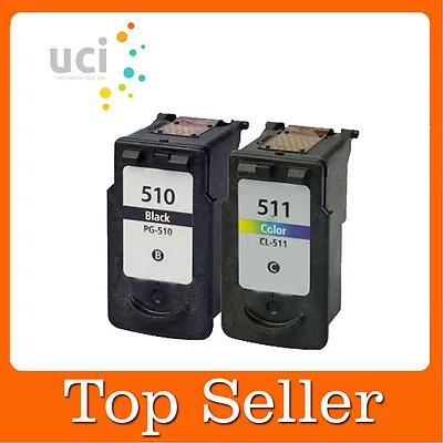 2 Ink Cartridge For PG510 CL511 PIXMA MP270 MX340 MP495 MX420 • £30.29