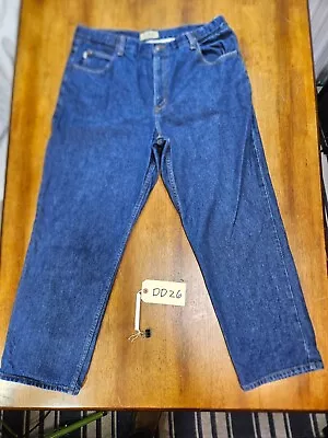 LL Bean Jeans Mens 37x29 Blue Comfort Waist Straight Elastic Waist • $20