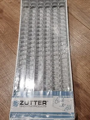 ZUTTER 2664 Bind-It-All O-Wire Binding Combs 6 Pieces 5/8  White NEW • £8.99