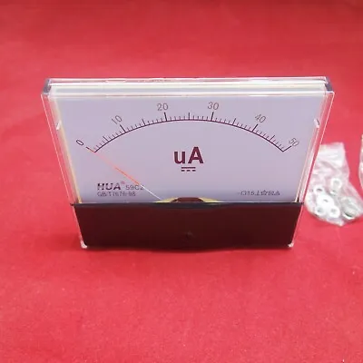 1PC DC 0-50uA Analog Ammeter Panel AMP Current Meter 100x120mm 59C2 • $9.80