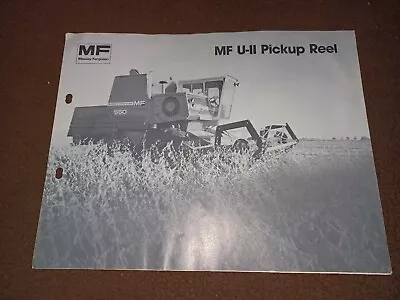 Massey Ferguson MF 550 U-II Pickup Reel Combine Brochure Dunnville Ontario  • $20