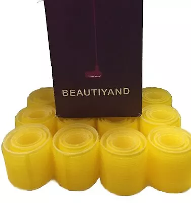 Beautiyand Self Grip 30-Piece Hair Roller Set Yellow & 10 Clips NEW Open Box • $6.98
