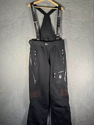 SPYDER Snow Pants Bibs Ski Snowboard Black Outdoor Vents Insulated Mens M • $39.99