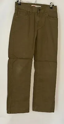 £14.99 • Buy Levi's 514 Kid's Chinos Trousers Green Khaki 12 Reg W26 L26 100% Cotton
