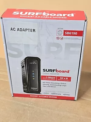 ARRIS Surfboard SB6190 - 32x8 Docsis 3.0 Cable Modem - Black P • $13.90