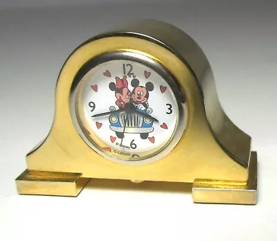 Vintage Miniature Disney Mickey & Minnie Mouse Mantle Clock 1.25  • $9.99