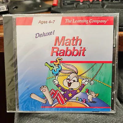 Math Rabbit Deluxe! The Learning Company Ages 4-7  SEALED! Win Mac • $9.50