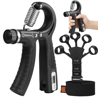 $24.45 • Buy Hand Grip Strengthener Trainer Finger Stretcher & Gripper Strengthener Set