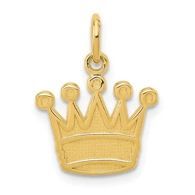14K Yellow Gold Kings Crown Charm • $157.97