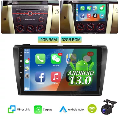 Android 13.0 Car Stereo Radio MP5 Player GPS Navi CarPlay For Mazda 3 2004-2009 • $134.99