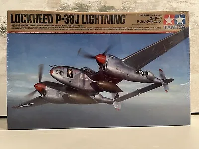 Tamiya #61123 1/48 Lockheed P-38J Lightning Model Kit -  New Sealed • $59.95