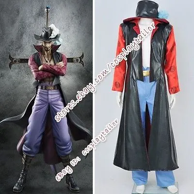 One Piece Dracule Mihawk Hawk Eyes Cosplay Costume Cos Anime Outfits Halloween • $75.19
