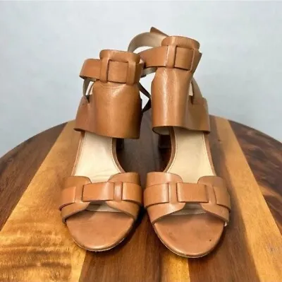 Via Spiga Brown Tan Open Toe Sandals - Size 10 M (Made In Italy) • $10.93