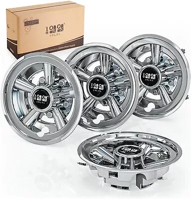 8 Inch Golf Cart Wheel Covers Hub Caps For EZGO Club Car Yamaha Set Of 4 -Silver • $59.98