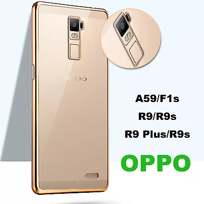 OPPO F1s A59 R9s R11s Plus Clear Rose Gold Sliver TPU Rubber Gel Soft Cover Case • $5.99