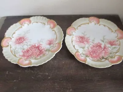 A. Lanternier Limoges France Handpainted Porcelain Dessert Plate Signed Flowers • $25