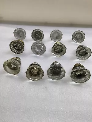 Lot Of 12  Crystal Glass  Door Knobs • $49.95