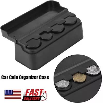 Car Coin Case Organizer Storage Mini Box Plastic Holder Car Interior Accessories • $7.91