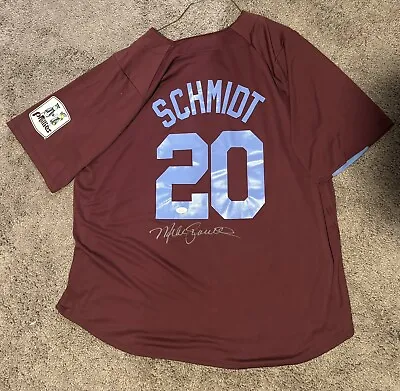 Phillies Jersey Autographed Cooperstown Collection Mike Schmidt Autograph • $164.99