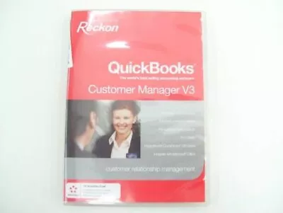 Reckon Quickbooks Full Version Customer Manager V3 Software Business Accounting • £228.65