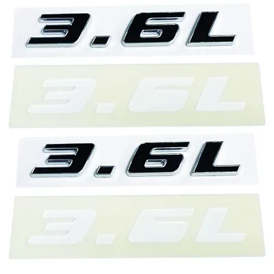 2pc Black 3.6L Badge Emblem Chrome Trim For MOPAR JEEP Passenger Driver Side • $19.99