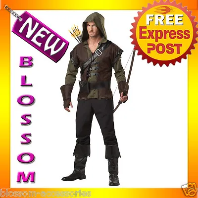 C156 Mens Robin Hood Thieves Medieval Warrior Fancy Dress Adult Costume • $42.46