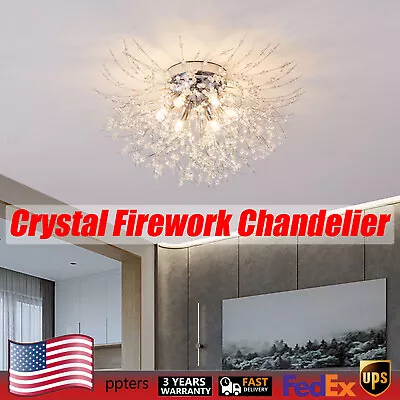 Crystal Sputnik Dandelion Firework Pendant Lamp Ceiling Light Fixture Chandelier • $48