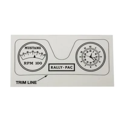 Pedal Car Parts AMF Fits Mustang White Rally-Pac Gauge Graphic • $11.99