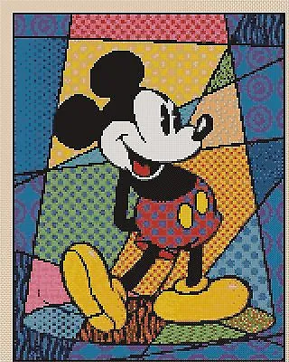 £4.50 • Buy Cross Stitch Chart Mickey Mouse In The Spotlight  FlowerPower37