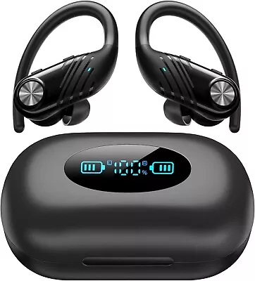 Over-Ear Headphones Wireless Earbuds 60hrs Playback IPX7 Waterproof Earphones • $15.99