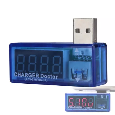 LED LCD Digital USB Charger Doctor Voltage Current Meter Tester Power Detector • $4.28