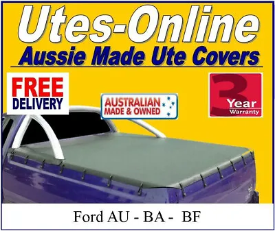 SOFT TONNEAU COVER For FORD FALCON AU BA BF UTE W/ FACTORY SPORTS BAR CUTOUTS  • $249.30