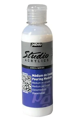 £9.25 • Buy Pebeo Studio Acrylic Pouring Medium 250ml Bottle Clear Mix With Paint 524550