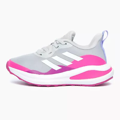Adidas FortaRun Junior Girls Fitness Gym Workout Shoes Trainer Grey  • £20.39